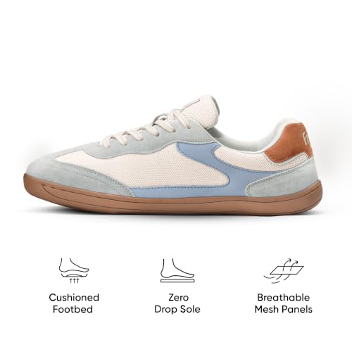 Image of Frido Active Casual Sneakers for Women | Stylish Everyday Sneakers with Breathable Mesh, Lycra-Lined Collar, Cushioned Footbed & Zero-Drop Sole for Travel, Night Outs