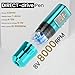 Wormhole Tattoo Gun Wireless Tattoo Machine Tattoo Pen with Digital Led Display 1,800 mAh Tattoo Power Supply Tattoo Supplies for Beginners HP73-B
