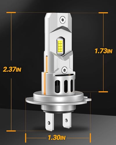 Image of SEALIGHT H7 Led Bulbs, 64,000LM 900% Brightness H7 Light Bulbs, 6500K Cool White Bulbs with 15000RPM Fan, Plug and Play ATV /UTV, 10-Year Extended Lifespan, Pack of 2