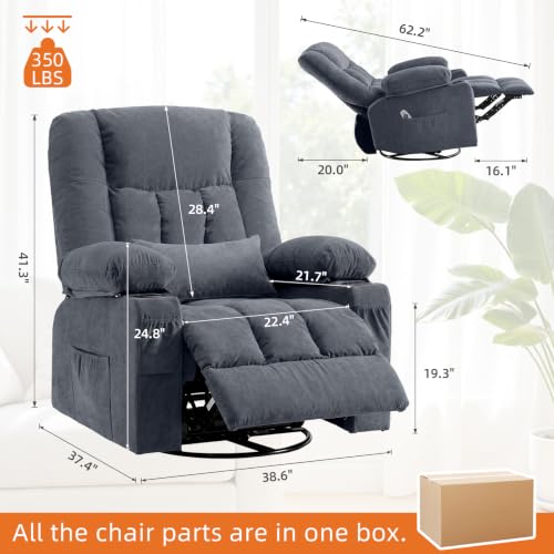 Image of MAHOMICO Rocker Recliner Chair with Massage and Heat