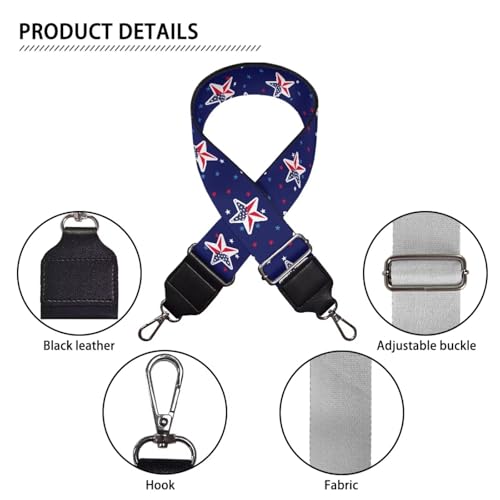 Image of Adjustable Purse Strap Replacement, Wide Shoulder Canvas Bag Strap, Crossbody Handbag Strap