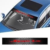 QianBao Universal Sport Car Front Window Windshield Banner Vinyl Decal Front Rear Window Sun Strip Visor Decoration Sticker 51.1'' x7.8''Style E