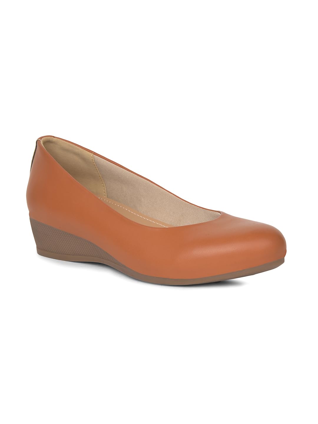 Women's Casual Pump Shoes - Tan