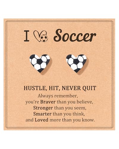JOGDIAM Soccer Earrings Gifts for Girls Soccer Stuff Accessories