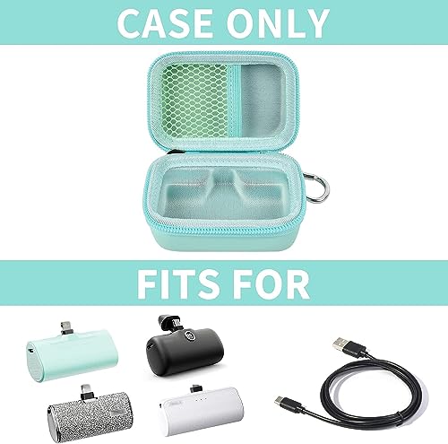 Casmilee IWALKBC-VT Carrying Case For Iwalk Portable Charger Power Bank. Also For Jejill/For Charmast/For Lanluk/For Veger/For Swyop/For Feob/For Taegila/For Kuulaa And More Small Charging Battery Pack -Green Bag Only thumb #1