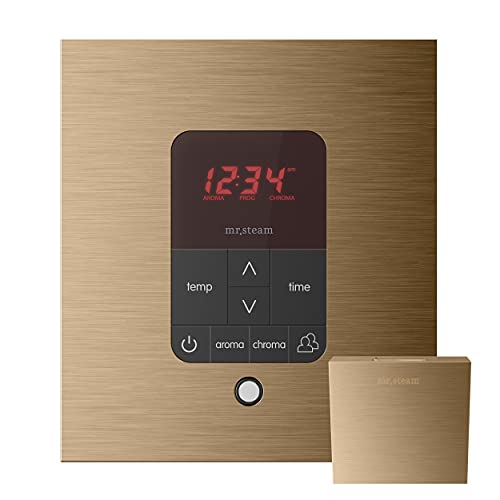 Mr Steam MSITPLUSSQ-BB I Tempo Plus Square, 2-Pack, No Size, Brushed Bronze