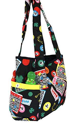 Fashionable Quilted Bingo Bag w/ One Large and Three Small Interior Pockets2