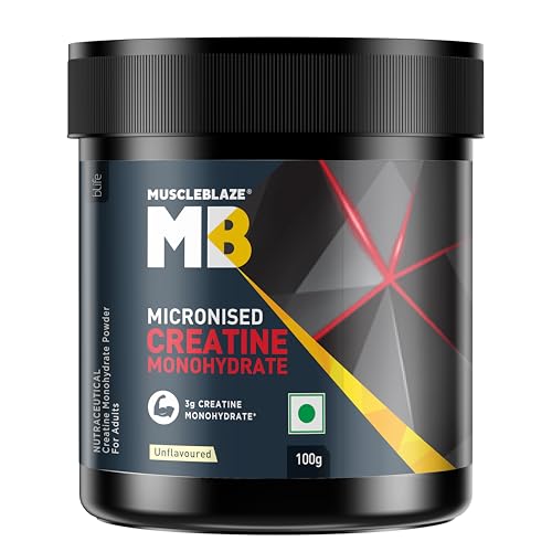 MuscleBlaze Micronized Creatine Monohydrate Powder, Unflavoured (...