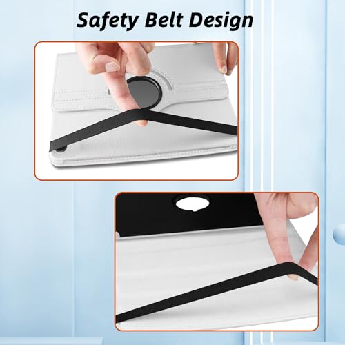 Image of TGK 360 Rotatable Flip Cover for Samsung Galaxy Tab A11+ Plus 11 Inch 2025 Case /Galaxy Tab A9 Plus 2023 (White)