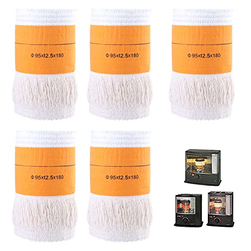5 Pcs Meche Chauffage Petrole - Generic Mèche pour four à pétrole pour intérieur, mèche de Rechange pour Chauffage au pétrole, pour tous les types de chauffage au kérosène, facile à utiliser