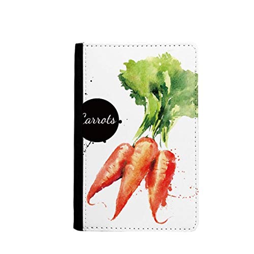 Porte-passeport carotte aquarelle étui de voyage pour passeport légumes