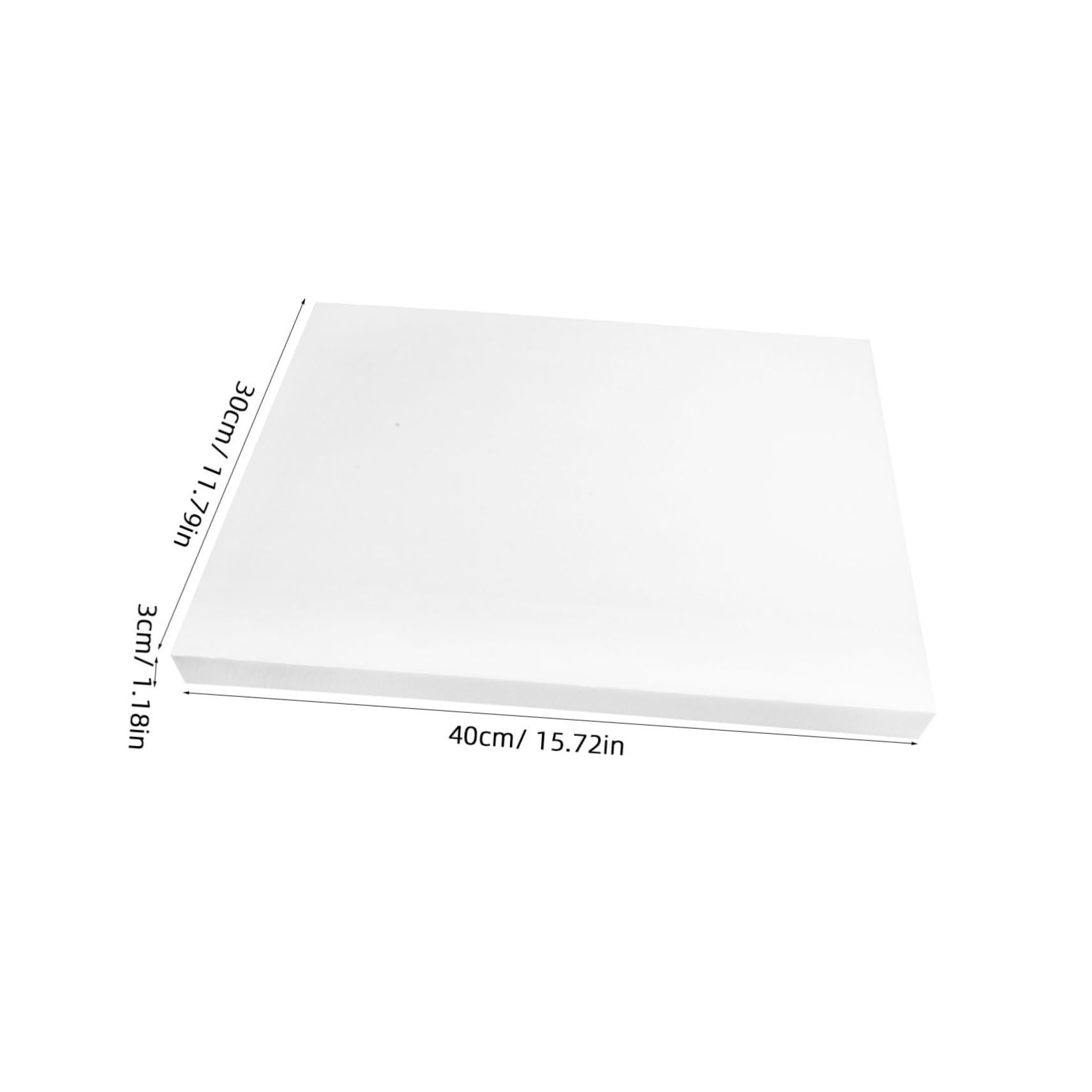 Cabilock 2pcs Sheet Foam Inserts for Shoes Upholstery Foams Board Padding Polyurethane Inserts for Cases White