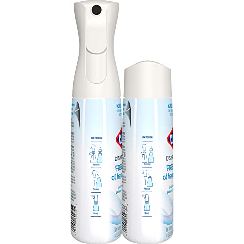 Clorox Free & Clear Disinfecting Mist, 1 Spray Bottle and 1 Refill, 14 Fl Oz Each 41rGnGqSOmL. SL500 - Clorox Free & Clear Disinfecting Mist, 1 Spray Bottle and 1 Refill, 14 Fl Oz Each