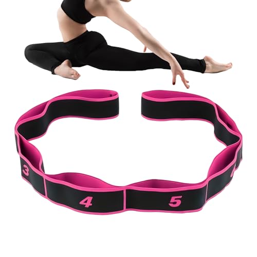 Bandas de entrenamiento, equipo de entrenamiento elástico numerado, bandas elásticas de resistencia para fitness, correa de yoga, para mujeres y hombres, hogar, interior, exterior, yoga, pilates