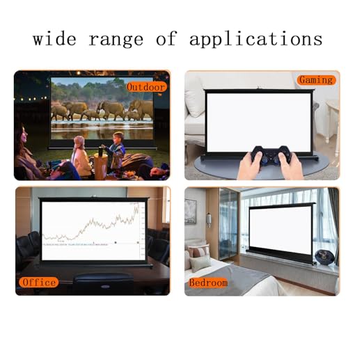 Pantalla portátil retráctil para proyector 50 pulgadas 16:9 miniatura 6