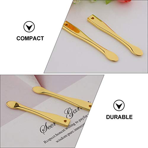 FRCOLOR De Metal Olho Creme Para O Rosto Aplicador Cosméticos Vara Colher Espátula Ferramenta Massag