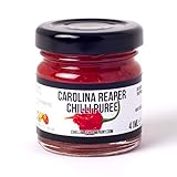  Puré de chile Carolina Reaper - Hecho en el Reino Unido utilizando ingredientes naturales solamente. Pasta de cocina extremadamente picante - El puré de chiles más caliente del mundo