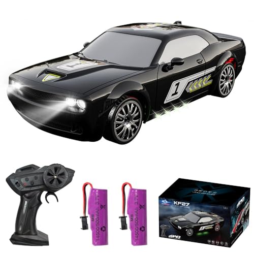 Teeggi RC Drift Car 1:20 Auto Telecomandata per Bambini Ragazzi, 2,4Ghz Auto da Corsa con Luci LED, 15km/h 4WD Auto da Corsa Telecomandata Giocattolo Regalo