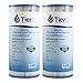 Tier1 R30-BB 30 Micron 10 x 4.5 Pleated Polyester Sediment Pentek R30-BB filter Comparable Replacement Water Filter 2 Pack
