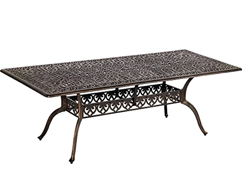Grepatio-Patio-Dining-Table-Outdoor-Cast-Aluminum-Large-Rectangular-Table-Weather-Resistant-Table-with-2-Umbrella-Hole-People-Party-Lawn-Backyard-Garden-Bronze-Blak-866L-x-59W-x-284H Grepatio Patio Dining Table Outdoor Cast Aluminum Large Rectangular Table Weather Resistant Table with 2 Umbrella Hole People Party Lawn Backyard Garden Bronze Blak 866L x 59W x 284H