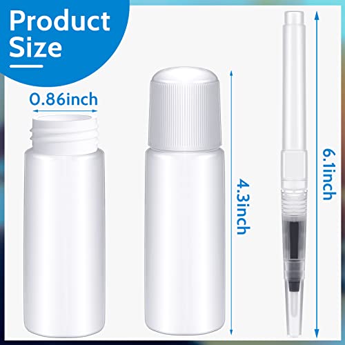 3 Packs Envelope Moistener and 3 Packs Pencil Style Moistener Stamp Licker Mailing Letter Sealer and Stamp Wetter Roller for Office Classroom, Bottle Type, Sponge Tipped