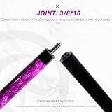 KHEALING queue carbone T700 violette 141 cm, 12 mm photo 5