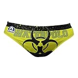 Waterswim Traje de baño BIO Amarillo/Negro, bañadores para nadadores, Waterpolo, Hockey submarino, Rugby subacuático - 2XS, XX-Small, Yellow