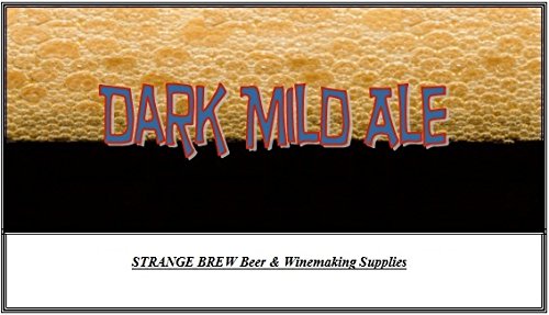 Strange Brew Home-Brew Beer Brewing Recipe Kit: Dark Mild