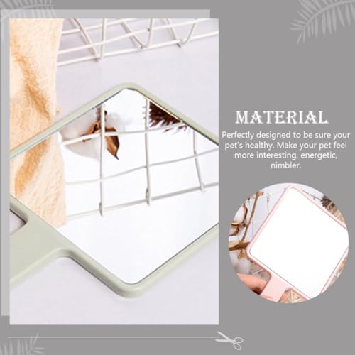 Set 3 espejos portátiles de mano para maquillaje miniatura 4
