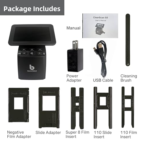 BEONEGLOBAL ClearScan S5 Film Scanner High-Resolution