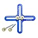 Craft County Jig Bracelet Keychain Jewelry Making Tool – Paracord Knots Weaving Braiding (Uni-Monkey Jig - Blue)