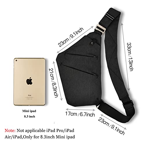 Vadoo Sling Bag - Anti-Theft Crossbody Shoulder Bag For Men And Women (Black) #TOP1