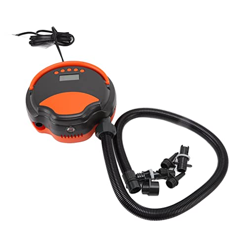 Acouto Bomba de Tabla de Paleta con Función de Inflado y Desinflado de Dos Etapas, Bomba de Aire Sup de Alta Presión de 20 PSI con Pantalla LED, Luz LED, Conector de Automóvil de 12 V CC