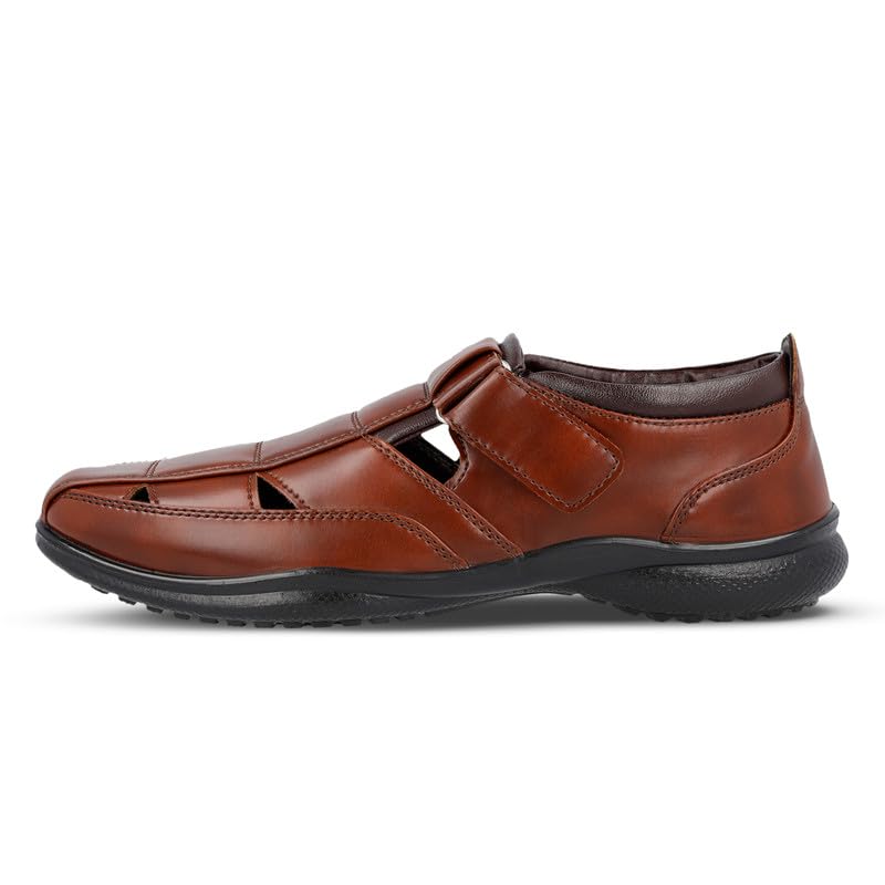 Image of WALKAROO WF6255 Mens Roman Sandals for formalwear and regular use