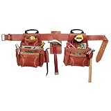 CLC Custom Leathercraft 21448 4 Piece Pro Framer's Combo System Tool Belt 15 Pocket,Brown