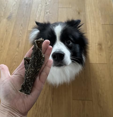 Lucze Rinderpansen getrocknet 1kg, 100% natürliche Pansen, Hundesnacks getreidefrei, proteinreich & aromatisch, Kauartikel zur Zahnpflege für kleine, mittlere & große Hunde