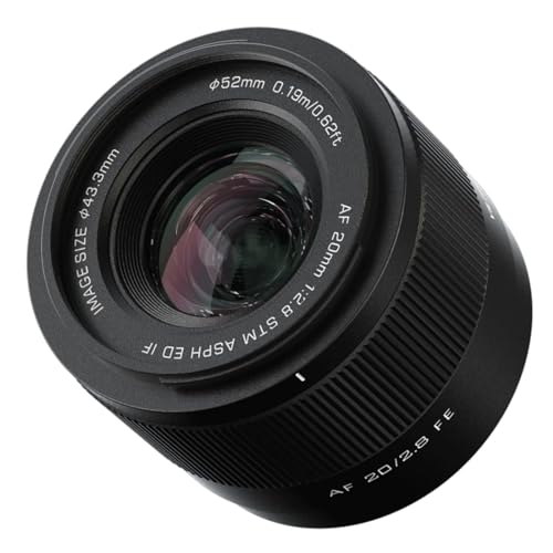 Image of VILTROX 20mm F2.8 FE, 20mm f /2.8 Full Frame Lens for Sony E-Mount, STM Auto Focus Lens for Sony E-Mount A7 A7R A7S A7C A7II A7RII A7SII A7SIII A7III A7RIII A7IV A7RIV A9 A1FX3 A7RV ZVE1 A7CR A7CII A93