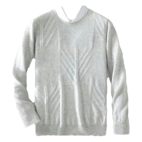 Fall/Winter Men's Round Neck Loose Thick Solid Color Casual Sweater Business Casual Bottoming Sweater4