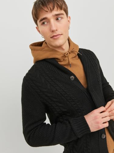 Image of JACK & JONES Men Acrylic Blend Collared Neck Casual Sweater