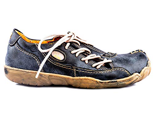 TMA 1905 - Zapatillas de Piel para Mujer, Color Negro, Todas Las Tallas 36-42, Color Negro, Talla 36 EU