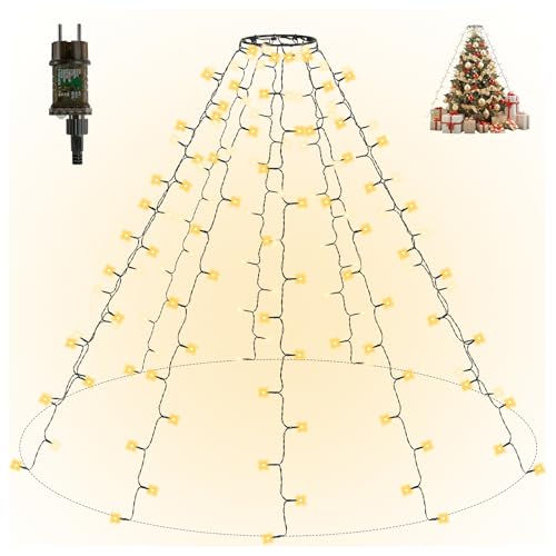 Gresonic 8 Modi Leuchtende Girlande Sapin 350 LEDs 3m*10 von Noel...