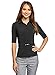 Produktbild oodji Ultra Damen Taillierte Bluse mit Gürtel, Schwarz, DE 32 / EU 34 / XXS