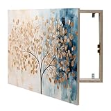 Lafabricadelcuadro® Tapa Contador de Luz Decorativo de Madera– Colgador de Llaves de Pared– Disponible en 40 Diseños y 2 Tamaños (Cub NC 109, 54x37 cm)