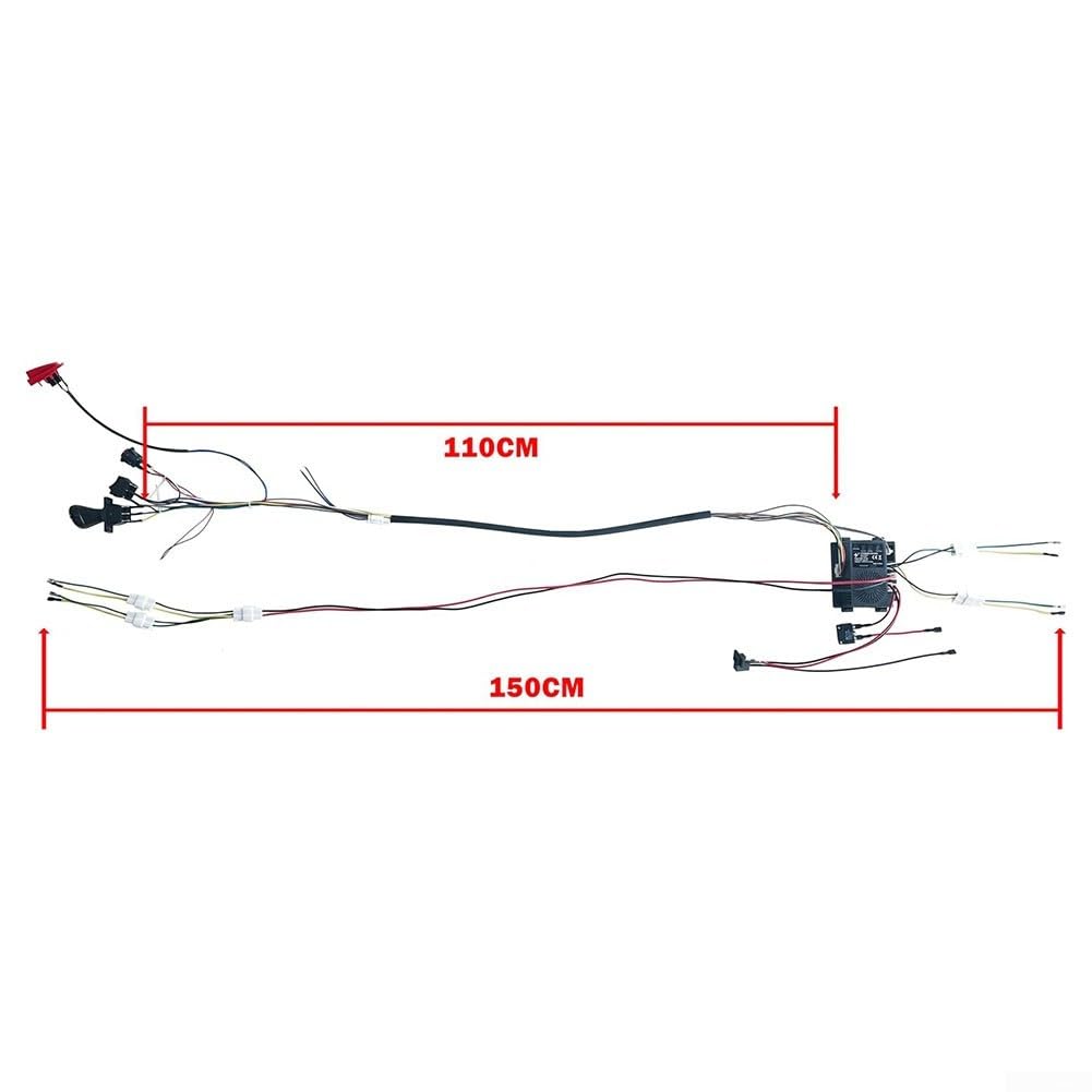 Kit de conversion faisceau câblage 24 V voiture électrique enfants compatible 12 V 24 V 2 télécommandes 4G