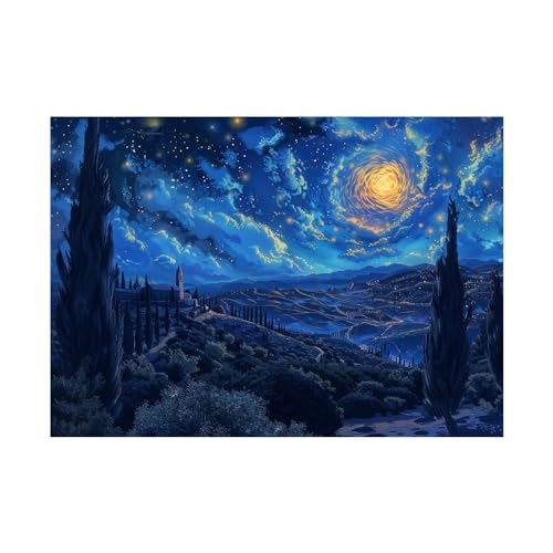 Tableau decoration murale de paysage abstrait pour le salon et la chambre 80x120cm GFDJKHT