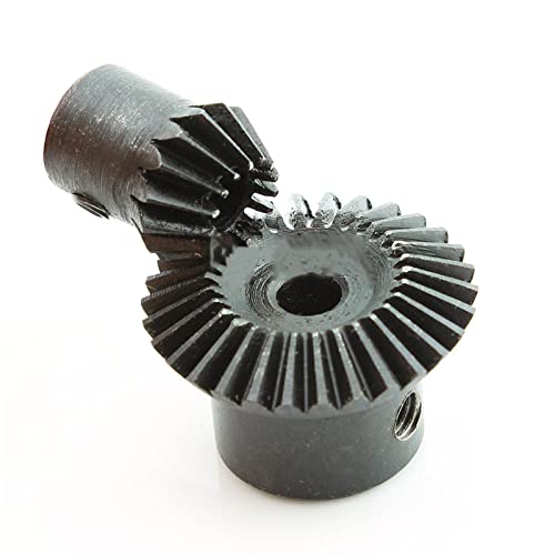 Progettato con un rapporto di trasmissione di 2:1, questo set di ingranaggi conici è ideale for una trasmissione meccanica efficiente in vari settori industriali.