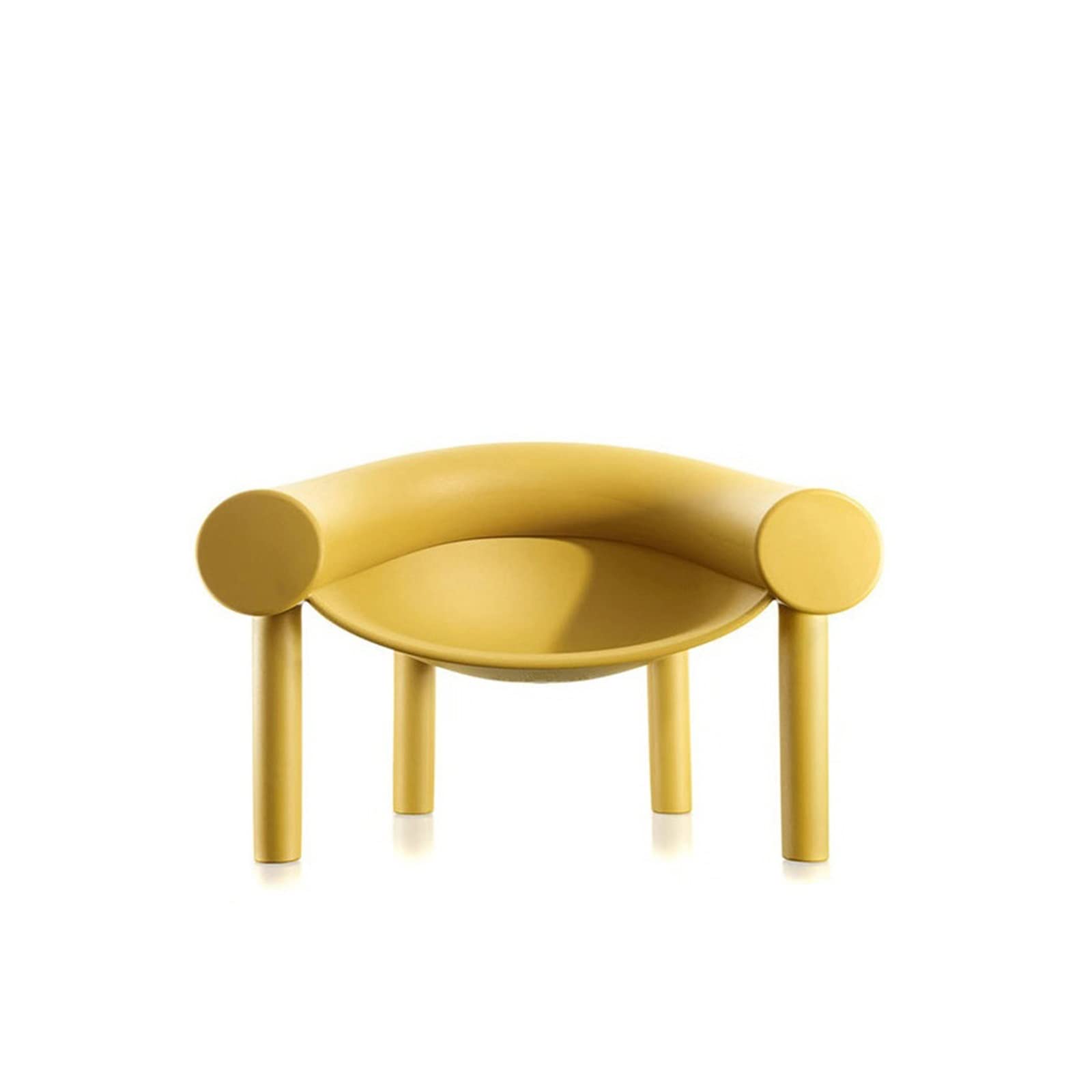 Moda Personalizada Creativa Creativa Silla de sofá Silla plástico Silla de Herradura de Arte de Ocio Estilo nórdico (Color : A Yellow)