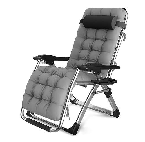 JYARZ Tumbona Sillas Plegables Silla De Cubierta Plegable, Sillas Reclinables, Sillón Respaldo, Tumbona Jardín Playa, Viaje Portátil, Camping Al Aire Libre Jardin Exterior(A+Cushion)