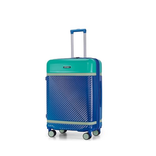 Image of Provogue Linea Hard-Sided PP 75 Cm Trolley Bag Large Size | Expandable Space with 8 Wheels Trolley Bags for Travel | TSA Lock | 3 Year Warranty (Provogue Blue)