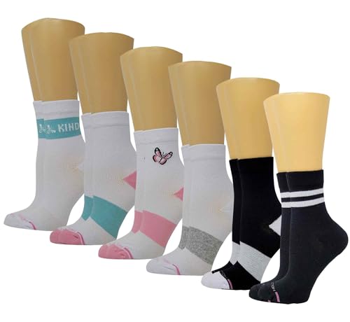 Image of Mid-Crew Compression Socks | Half-Cushion | Dr Motion ( 6 Pairs )